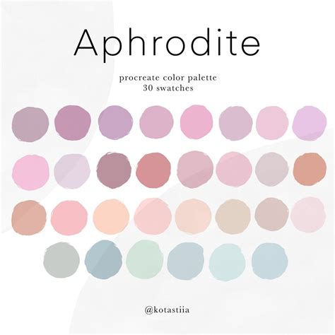 what colors represent aphrodite